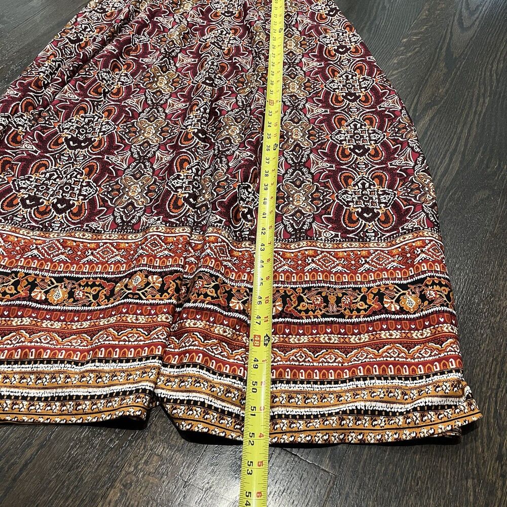 Rabbit Rabbit Rabbit Burgundy Patterned Maxi Dress - Picture 7 of 9